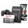 Cartão De Memória Sandisk Micro Sd 64gb Classe 10 Alta Velocidade 100mbs P/ Celular Câmera Drone Console