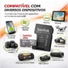 Cartão De Memória Sandisk Micro Sd 64gb Classe 10 Alta Velocidade 100mbs P/ Celular Câmera Drone Console