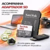 Cartão De Memória Sandisk Micro Sd 64gb Classe 10 Alta Velocidade 100mbs P/ Celular Câmera Drone Console