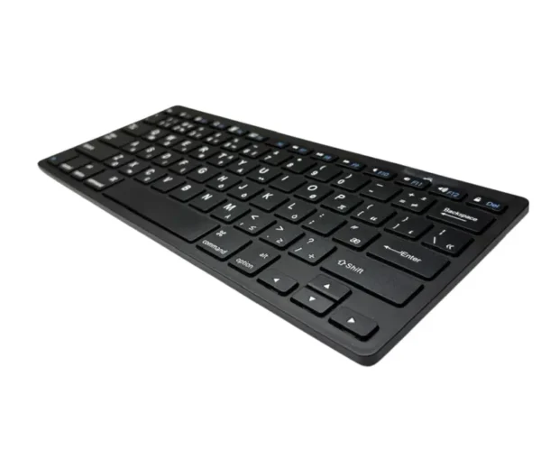 Mini Teclado Slim Sem Fio Bluetooth Lehmox Ley 174 Unu Computers 2 Mini teclado preto slim sem fio bluetooth Lehmox Ley-174