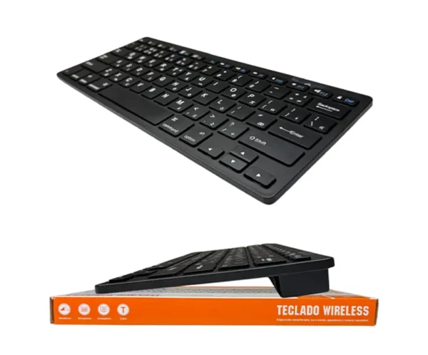 Mini Teclado Slim Sem Fio Bluetooth Lehmox Ley 174 Unu Computers 3 Mini teclado preto slim sem fio bluetooth Lehmox Ley-174