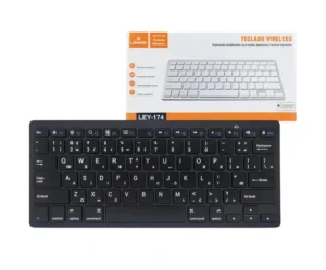 Mini teclado preto slim sem fio bluetooth Lehmox Ley-174