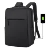 Mochila Notebook trabalho escola faculdade executiva slim preta Unu Computers Mochila executiva preta slim p/ notebook trabalho escola faculdade