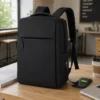 Mochila Notebook trabalho escola faculdade executiva slim preta Unu Computers 2 Mochila executiva preta slim p/ notebook trabalho escola faculdade