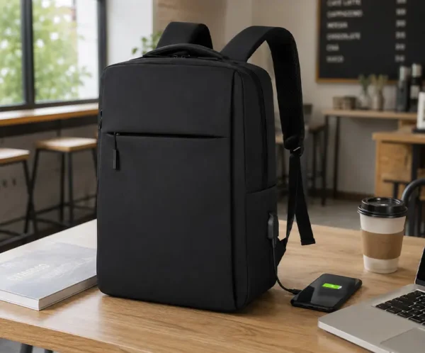 Mochila Notebook trabalho escola faculdade executiva slim preta Unu Computers 2 Mochila executiva preta slim p/ notebook trabalho escola faculdade