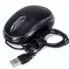 Mouse ergonômico preto com fio para computador - Knup Kp-m611