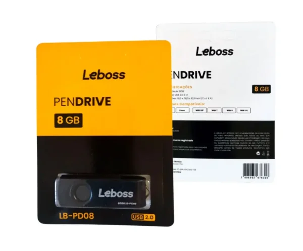 Pen Drive leboss 8gb usb Unu Computers 2 Pendrive Leboss 8gb Usb Lb-pd08