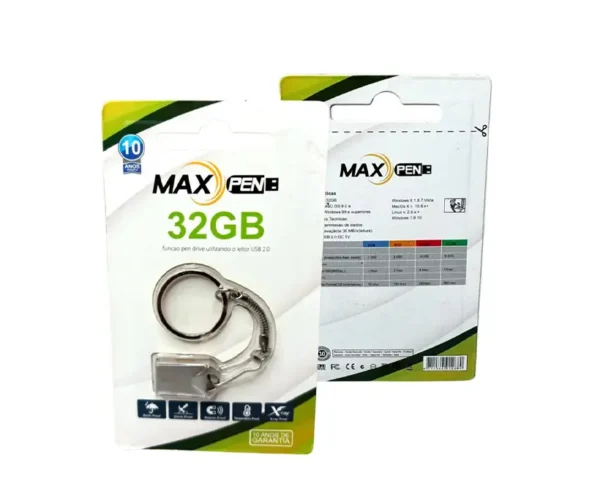 Pen drive max pen 32gb usb compacto e rapido Unu Computers 3 Pen Drive Max Pen 32gb Usb 2.0 Compacto E Rápido